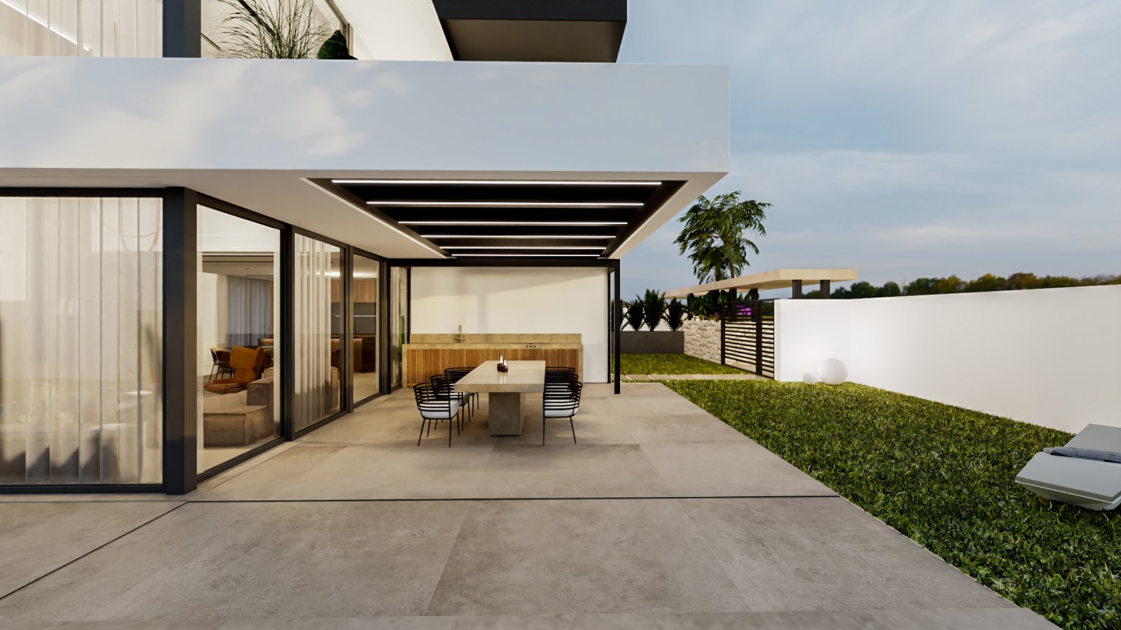  Diese exklusive Villa befindet sich in der charmanten Stadt Orihuela und bietet ein privilegiertes Wohnumfeld nur 1 km vom Meer entfernt. Entworfen f
