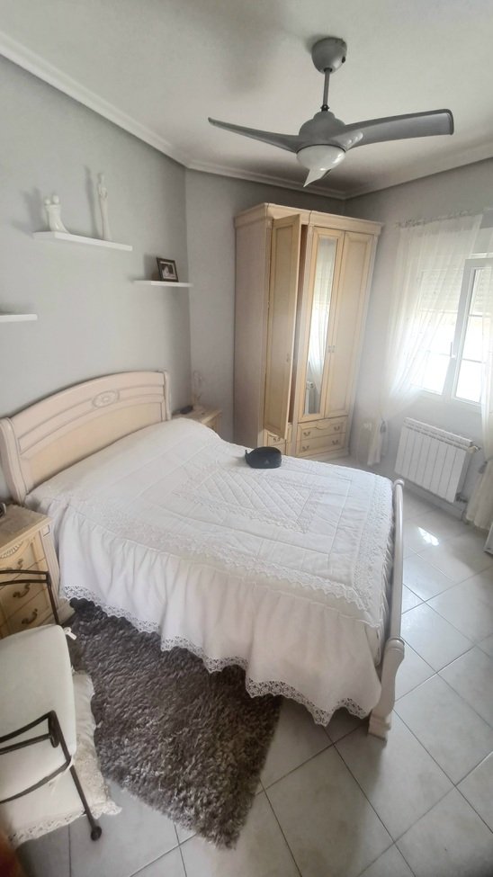   South-facing 3-bedroom detached villa with a private pool, situated in the desirable El Presidente area of Villamartin. Set on a 400m² walled plot, 
