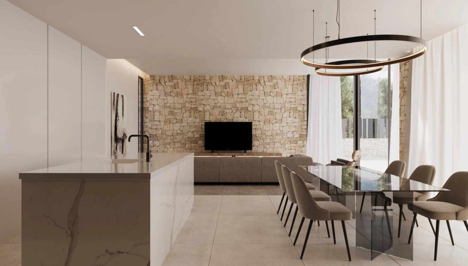  Diese exklusive Villa befindet sich in der charmanten Stadt Dénia und bietet eine privilegierte Umgebung für diejenigen, die ein Zuhause an der Costa