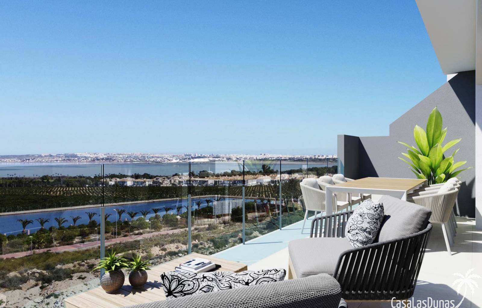 Wir freuen uns, Ihnen diese Immobilien in Los Balcones zu zeigen. Wenn Sie sich für eine Maisonette entscheiden, können Sie zwischen Blick auf die La