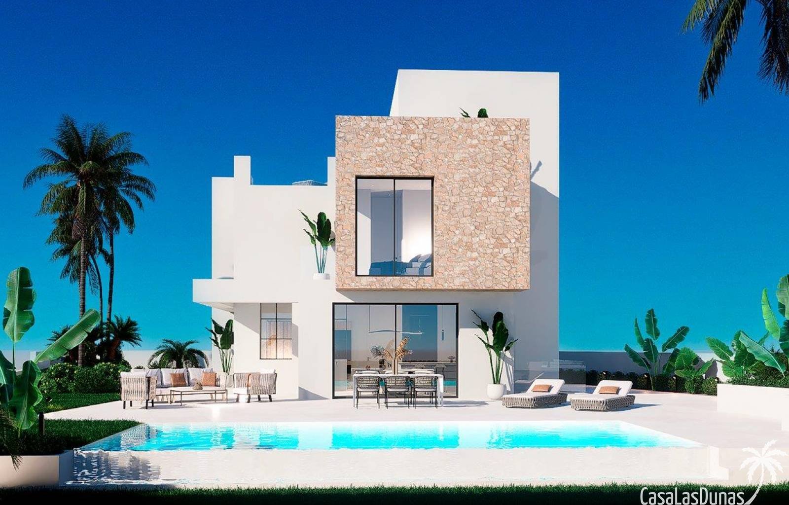 Am Rande der Stadt Finestrat, in der Nähe des berühmten Benidorm, entstehen 15 dieser wunderschönen Luxusvillen. Die sehr geräumigen Häuser verfügen