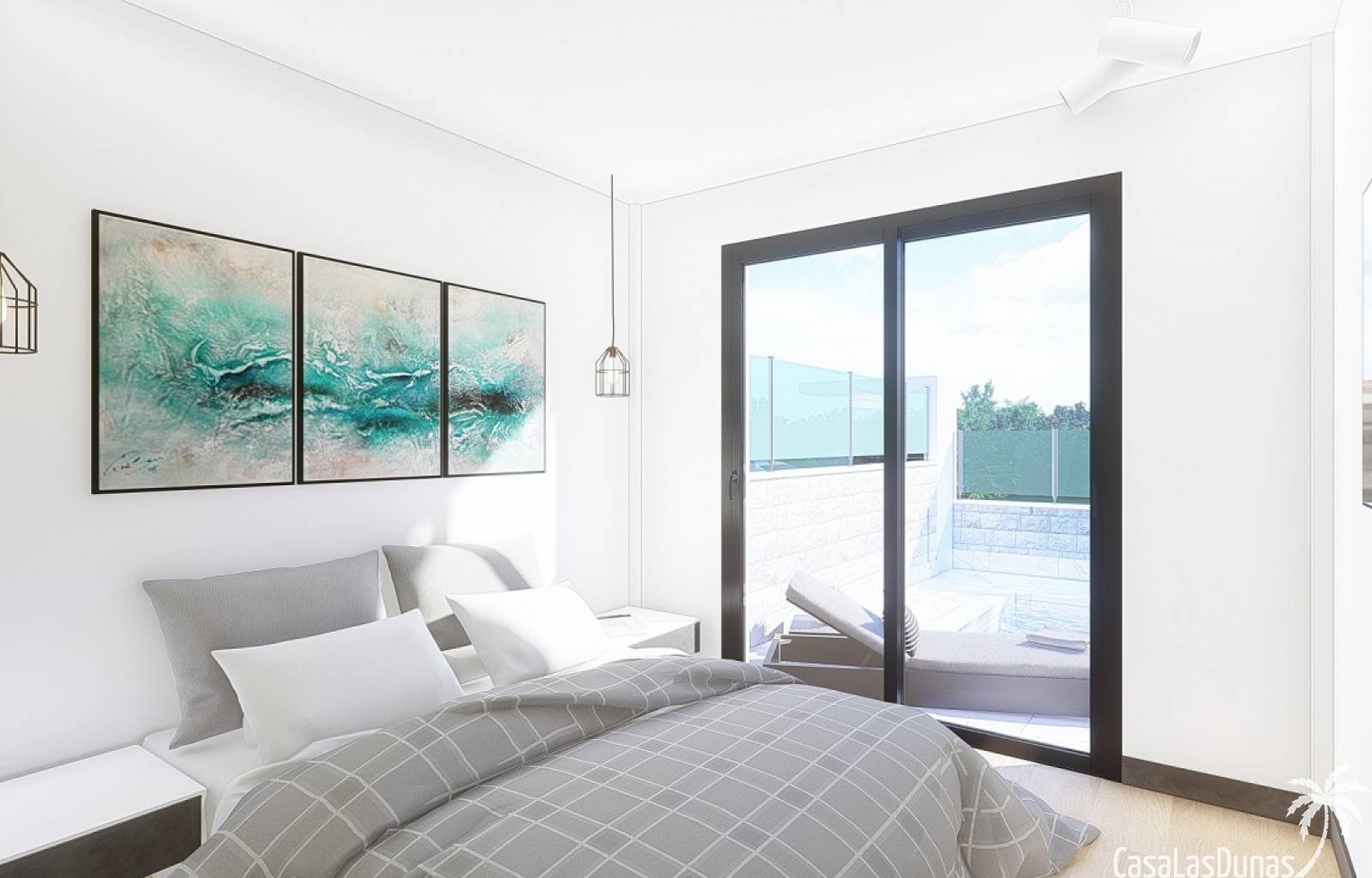 Diese Villen mit 3 Schlafzimmern, Solarium und Tiefgarage sowie privatem Swimmingpool befinden sich im geschäftigen Zentrum von Pilar de la Horadada