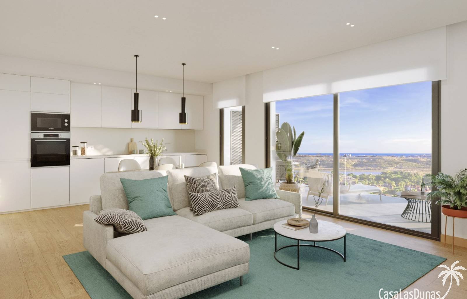  An der Costa Blanca Süd entsteht ein brandneuer Wohnkomplex mit Luxusapartments und -villen. In Phase 1 stehen noch Villen mit 2, 3 oder 4 Schlafzimm