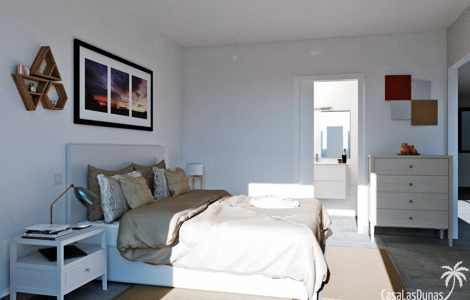  In diesem kleinen Dorf in der Nähe des Mar Menor finden Sie dieses kleine Projekt mit nur 5 Villen. Diese Villen mit 3/4 Schlafzimmern und 3 Bädern v