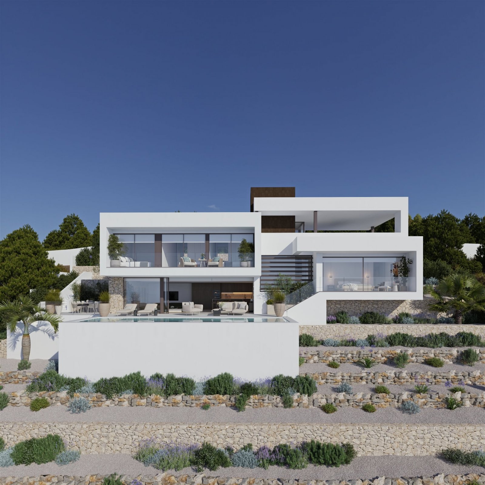 In der charmanten Stadt Altea gelegen, bieten diese exklusiven Villen eine privilegierte Lage mit Meerblick. Mit nur zwei verfügbaren Einheiten ist j