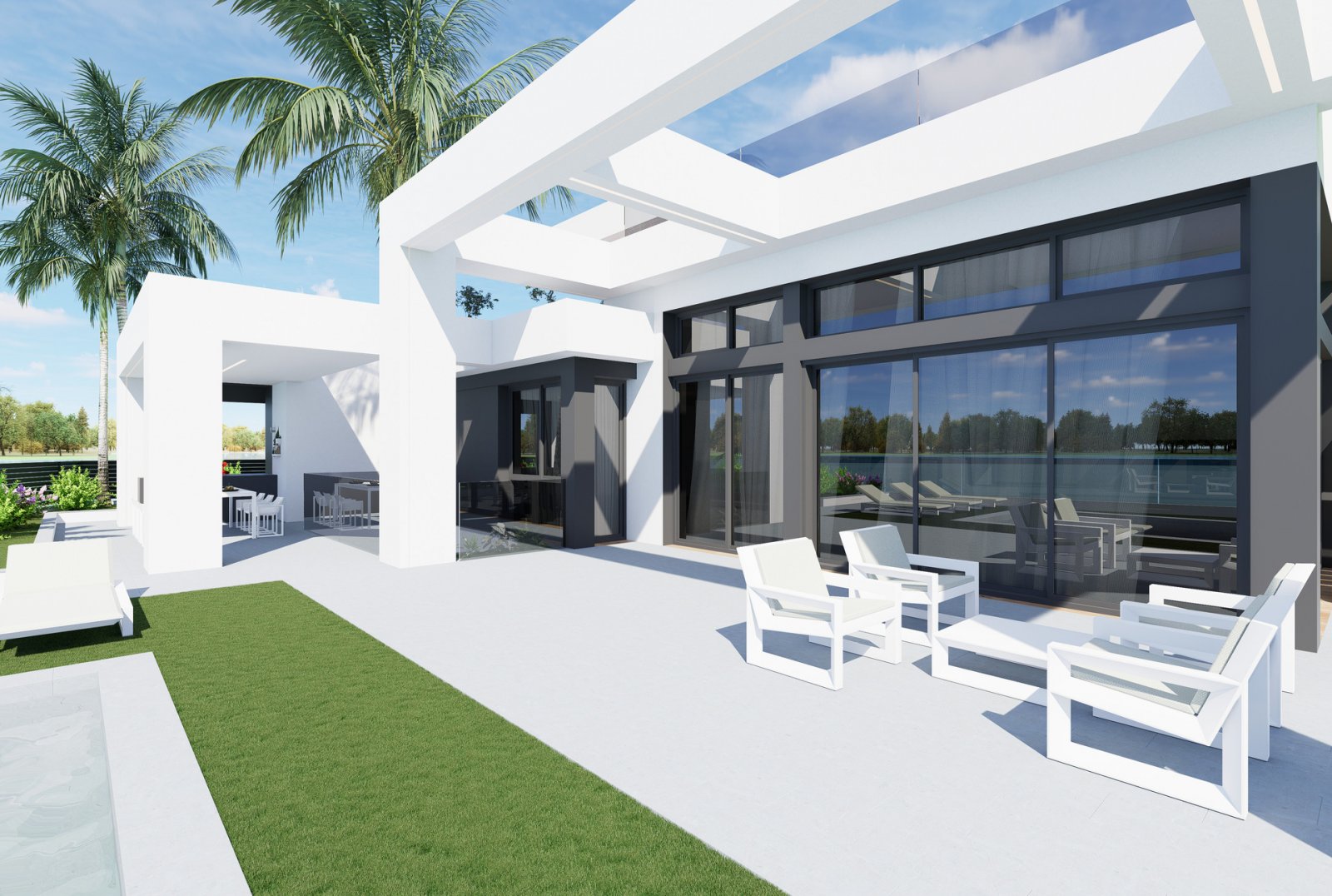 In der charmanten Gegend von Santa Rosalia gelegen, bietet diese Villa eine exklusive und ruhige Umgebung. Mit nur 4 km Entfernung zum Meer genießen
