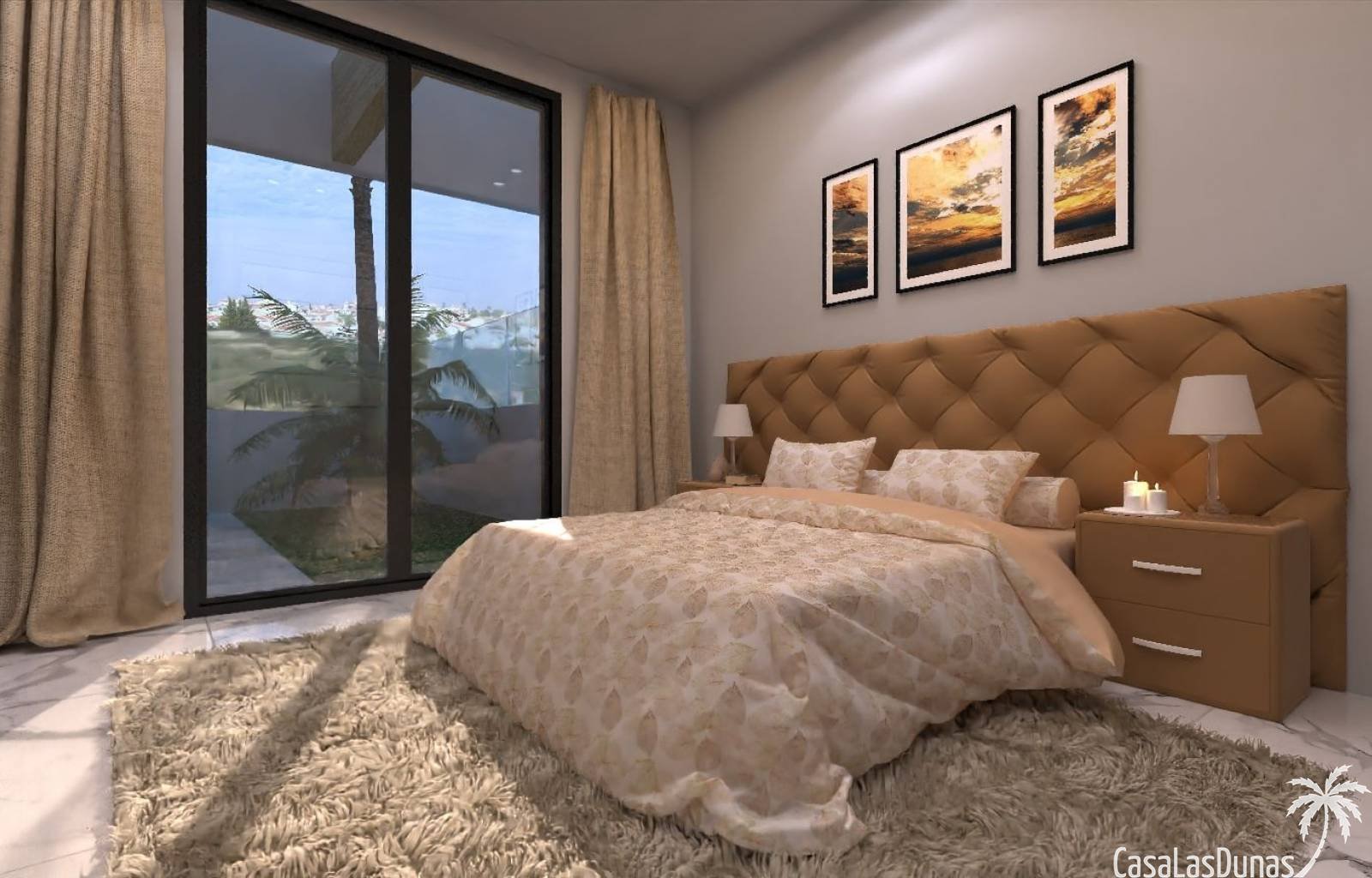 Die Villa liegt 50 Meter vom Golfplatz La Marquesa entfernt und verfügt über 3 Schlafzimmer und 2 Badezimmer sowie einen 3 x 6 m großen Pool. Es verf