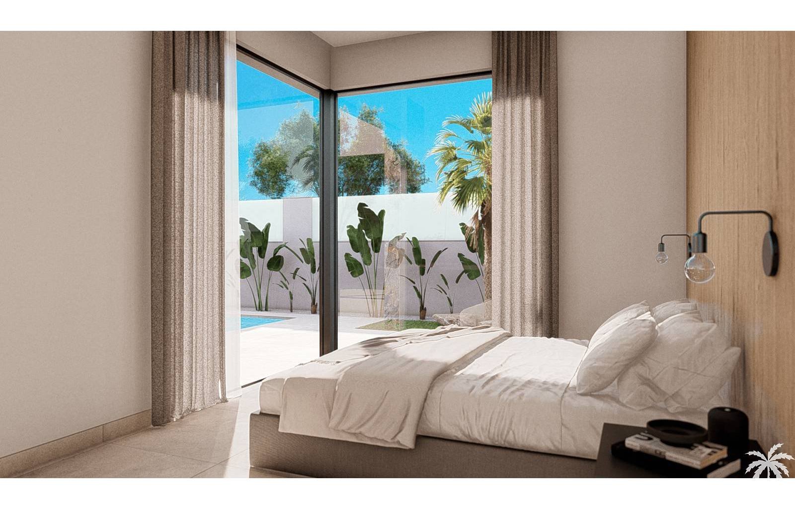  Diese wunderschönen Villen werden im sonnenverwöhnten Los Alcázares an der Costa Cálida gebaut. Das Haus verfügt über 3 Schlafzimmer und 2 Badezimmer