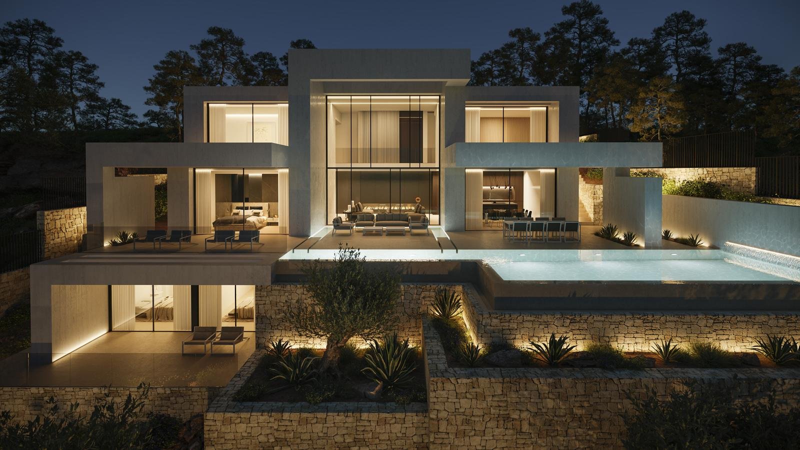 In der exklusiven Gegend von Jávea gelegen, bietet diese Villa ein einzigartiges Wohnerlebnis in erster Meereslinie. Mit Panoramablick auf das Meer b