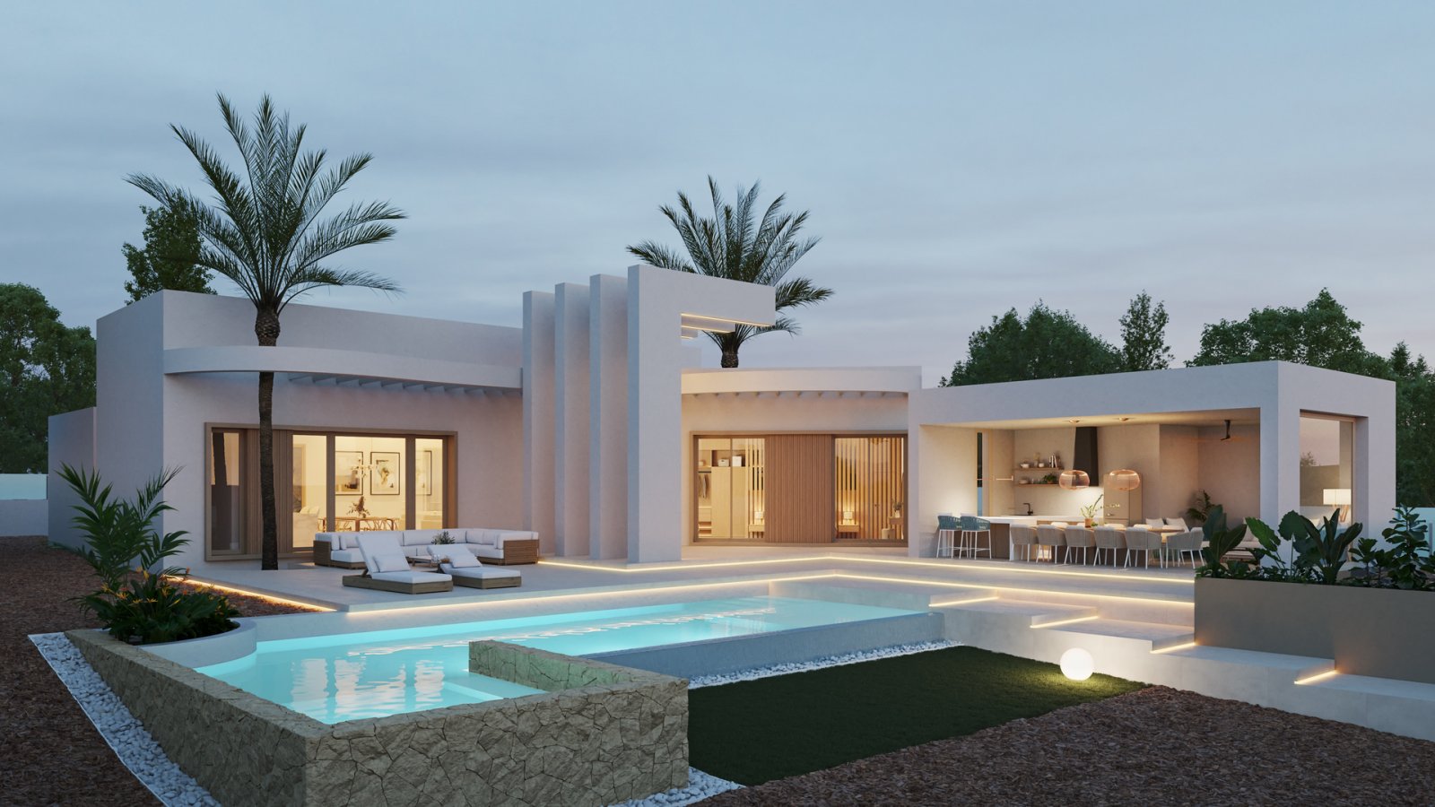 La Finca Golf:  In der exklusiven Gegend von Castillo de Montemar gelegen, bietet dieser Wohnkomplex drei unabhängige Häuser, die durch ihr modernes und funktionales 