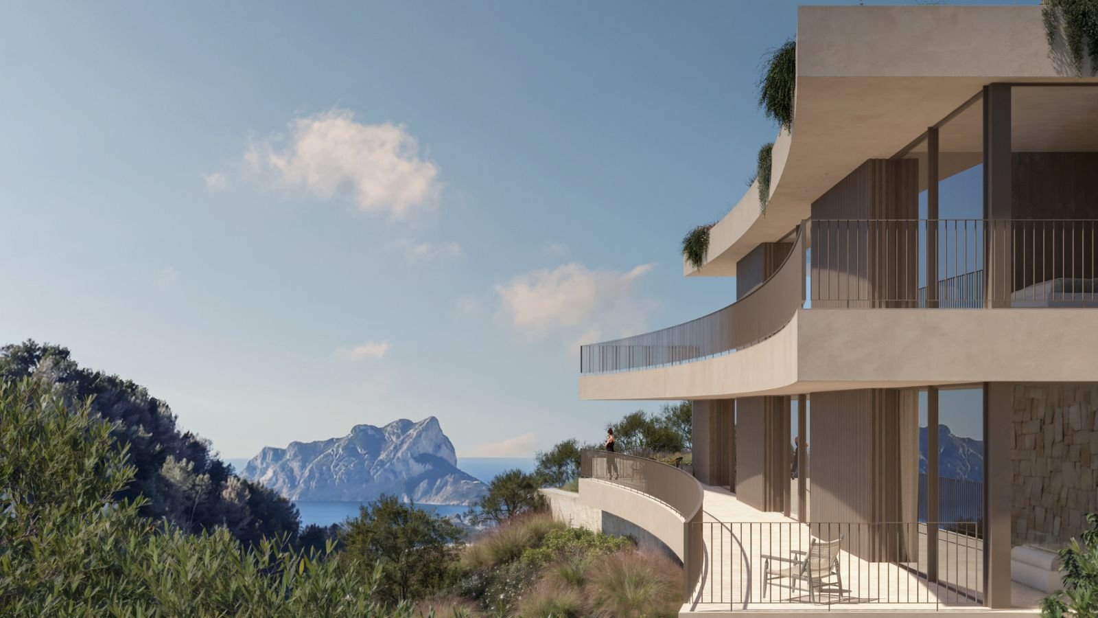 Diese exklusive Villa befindet sich in der charmanten Ortschaft Moraira und bietet eine privilegierte Umgebung mit Meerblick. Sie wurde für diejenige