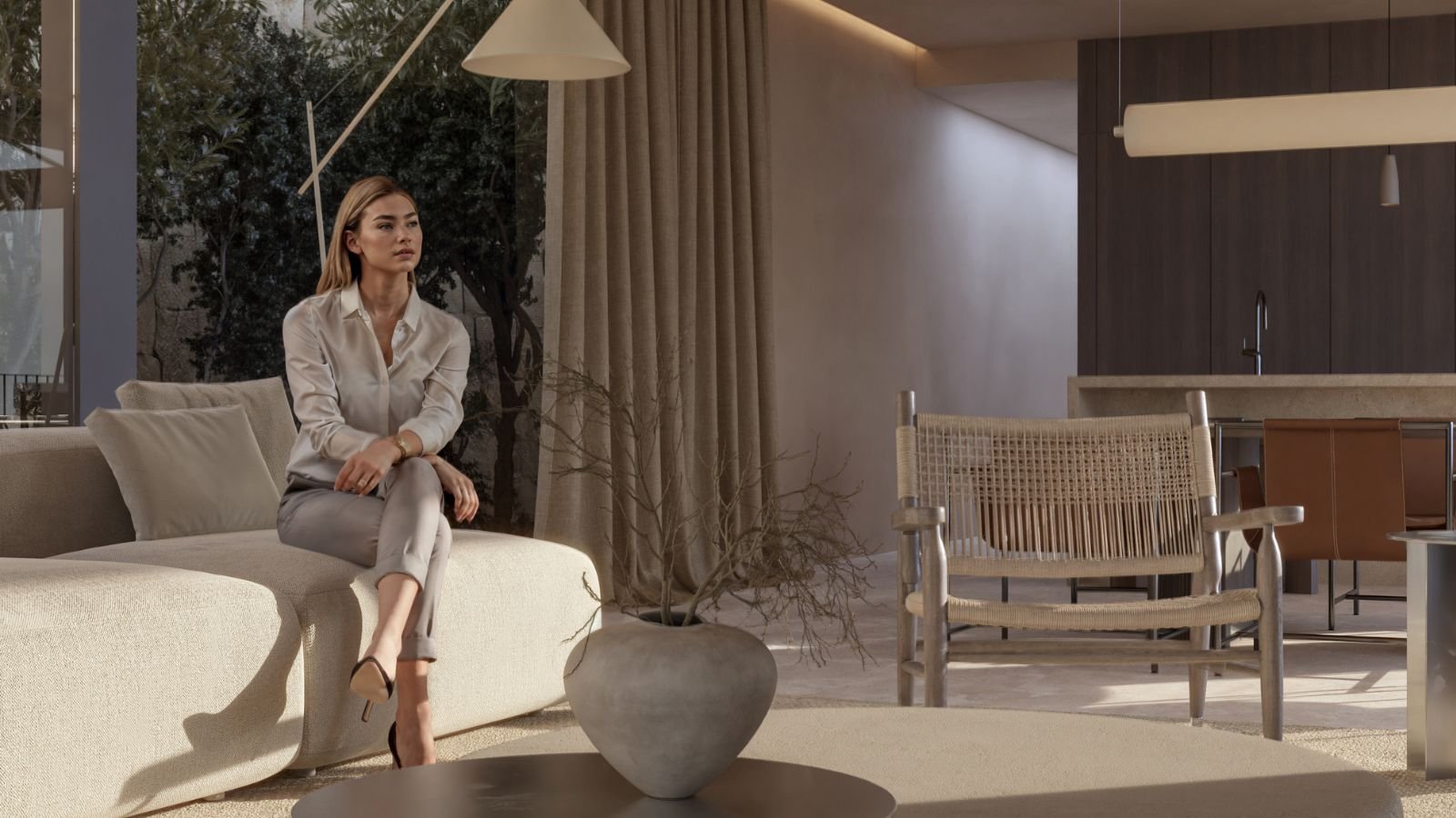 Diese exklusive Villa befindet sich in der charmanten Ortschaft Moraira und bietet eine privilegierte Umgebung mit Meerblick. Sie wurde für diejenige