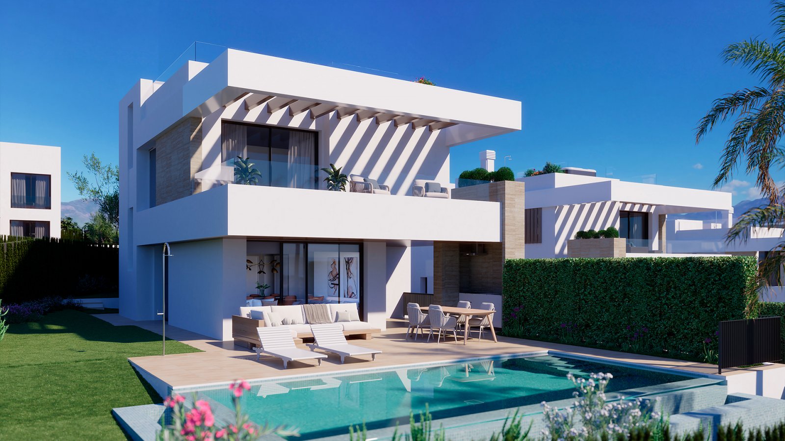 Seven Diamonds by TM befindet sich in bevorzugter Lage im Herzen des Goldenen Dreiecks der Costa del Sol, im Stadtteil Atalaya von Estepona, nur 10 M