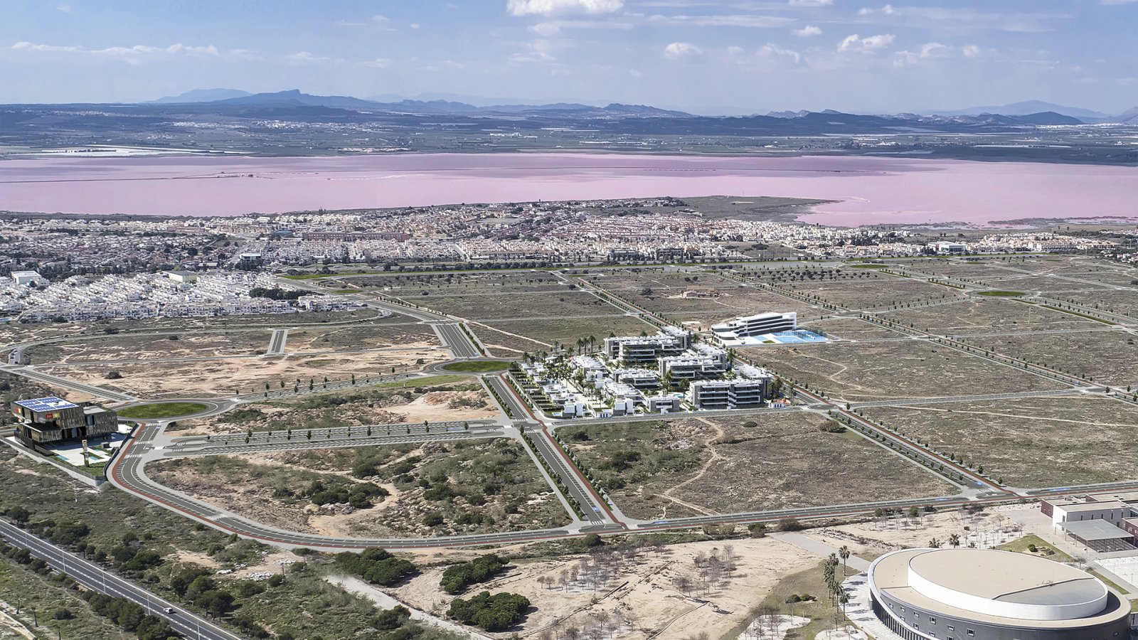 Lagoons Village by TM befindet sich in inmitten der wunderschönen Naturlandschaft von »Las Lagunas de La Mata« und der »Laguna Rosa« von Torrevieja.