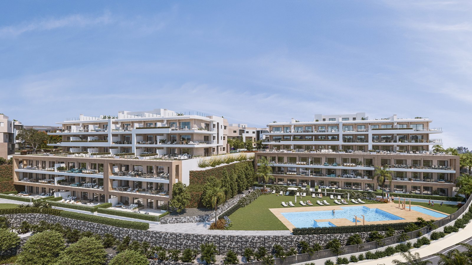 Marine Hills by TM befindet sich in hervorragender Lage im Herzen des Goldenen Dreiecks der Costa del Sol, umgeben von mehreren Golfplätzen und einem