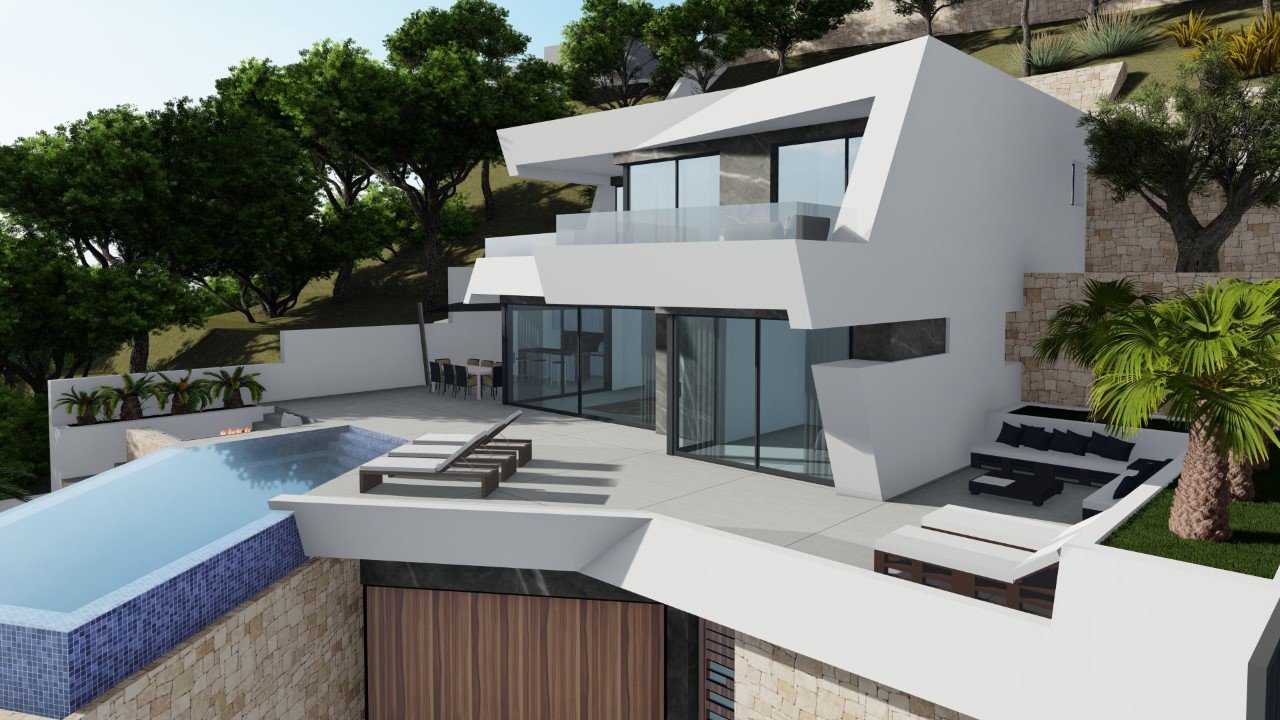 In der schönen Stadt Calpe gelegen, bietet diese Villa ein außergewöhnliches Wohnerlebnis mit Meerblick. Die Immobilie befindet sich nur 1 km vom Mee