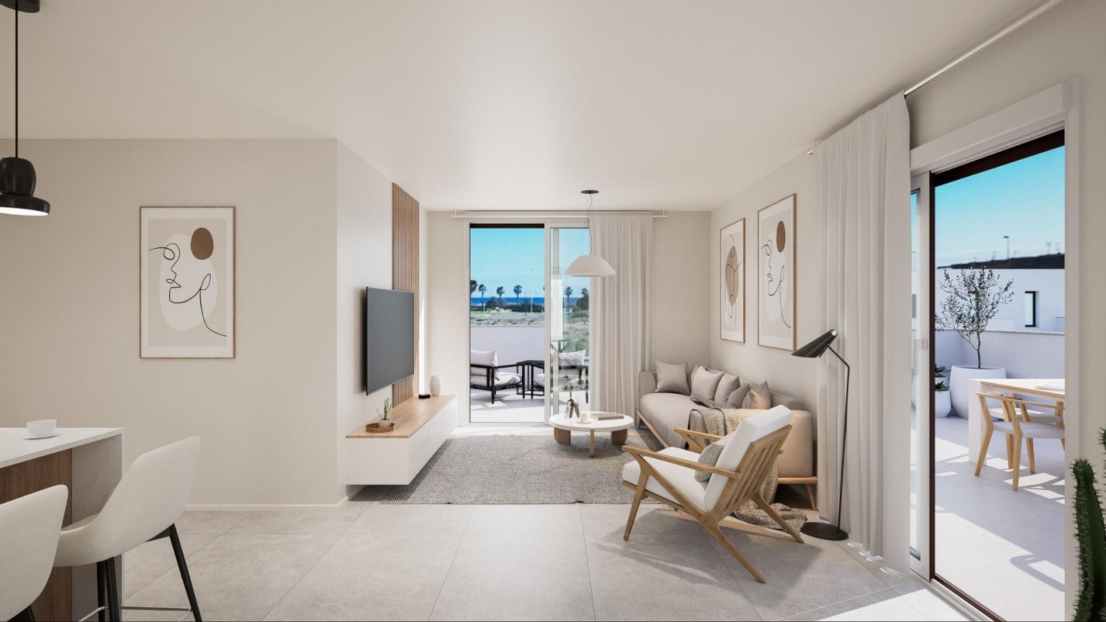  In der charmanten Stadt Pilar de la Horadada gelegen, bietet dieses Bungalow-Ensemble ein einzigartiges Wohnerlebnis in erster Meereslinie. Mit garan