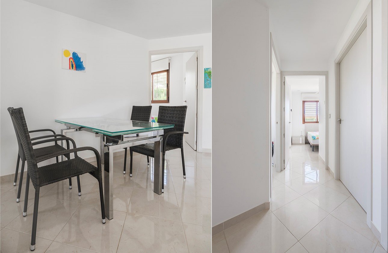 Costa Blanca Eiendom presents this attractive ground floor apartment located in the prestigious residential complex Secreto de la Zenia in Orihuela