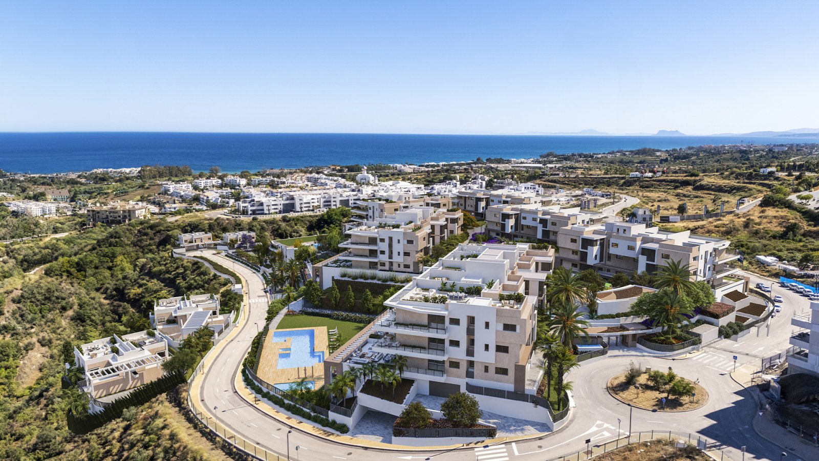 Marine Hills by TM befindet sich in hervorragender Lage im Herzen des Goldenen Dreiecks der Costa del Sol, umgeben von mehreren Golfplätzen und einem