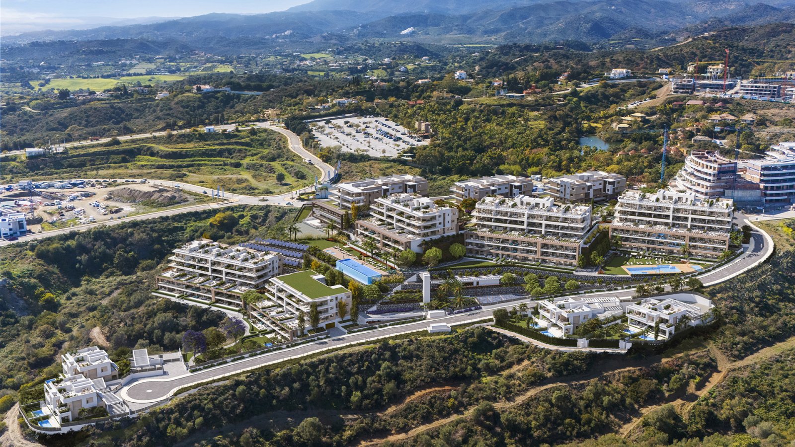 Marine Hills by TM befindet sich in hervorragender Lage im Herzen des Goldenen Dreiecks der Costa del Sol, umgeben von mehreren Golfplätzen und einem