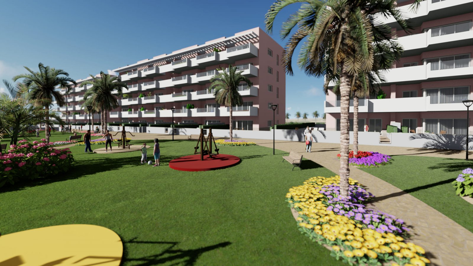In der charmanten Stadt Guardamar del Segura gelegen, bietet diese Wohnanlage eine Vielzahl von Wohnmöglichkeiten, darunter Apartments, Erdgeschosswo