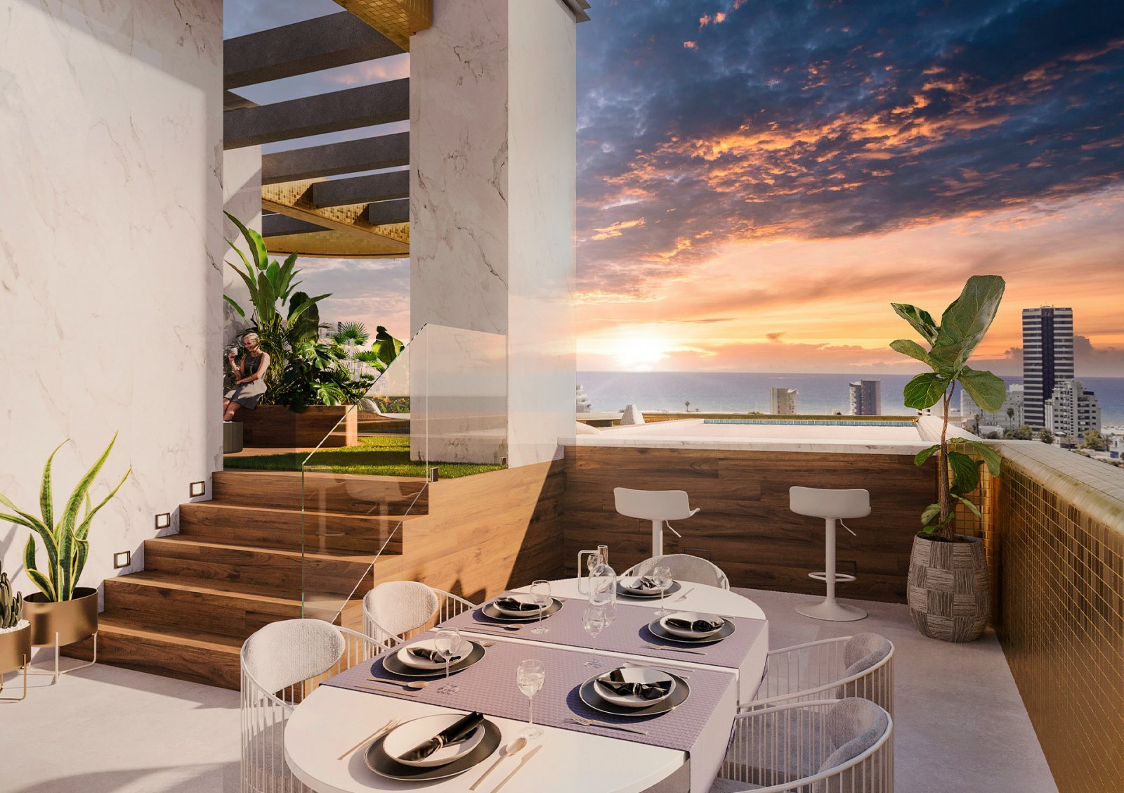 In der schönen Stadt Calpe gelegen, bietet dieser Wohnkomplex 31 Apartments, die entworfen wurden, um beeindruckende Meerblicke zu genießen. Die Nähe