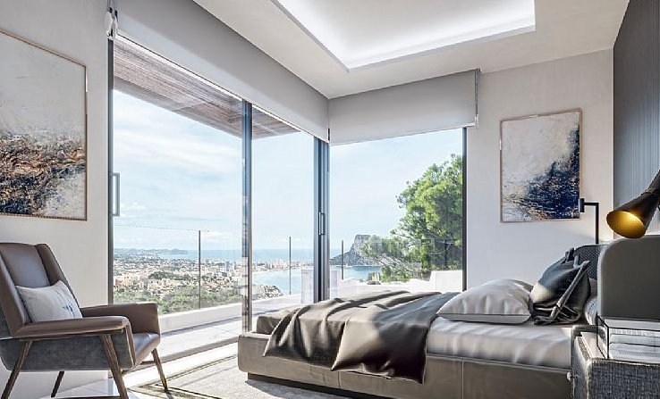 In der schönen Ortschaft Calpe gelegen, bieten diese exklusiven Villen eine privilegierte Umgebung mit Meerblick. Mit nur zwei verfügbaren Immobilien