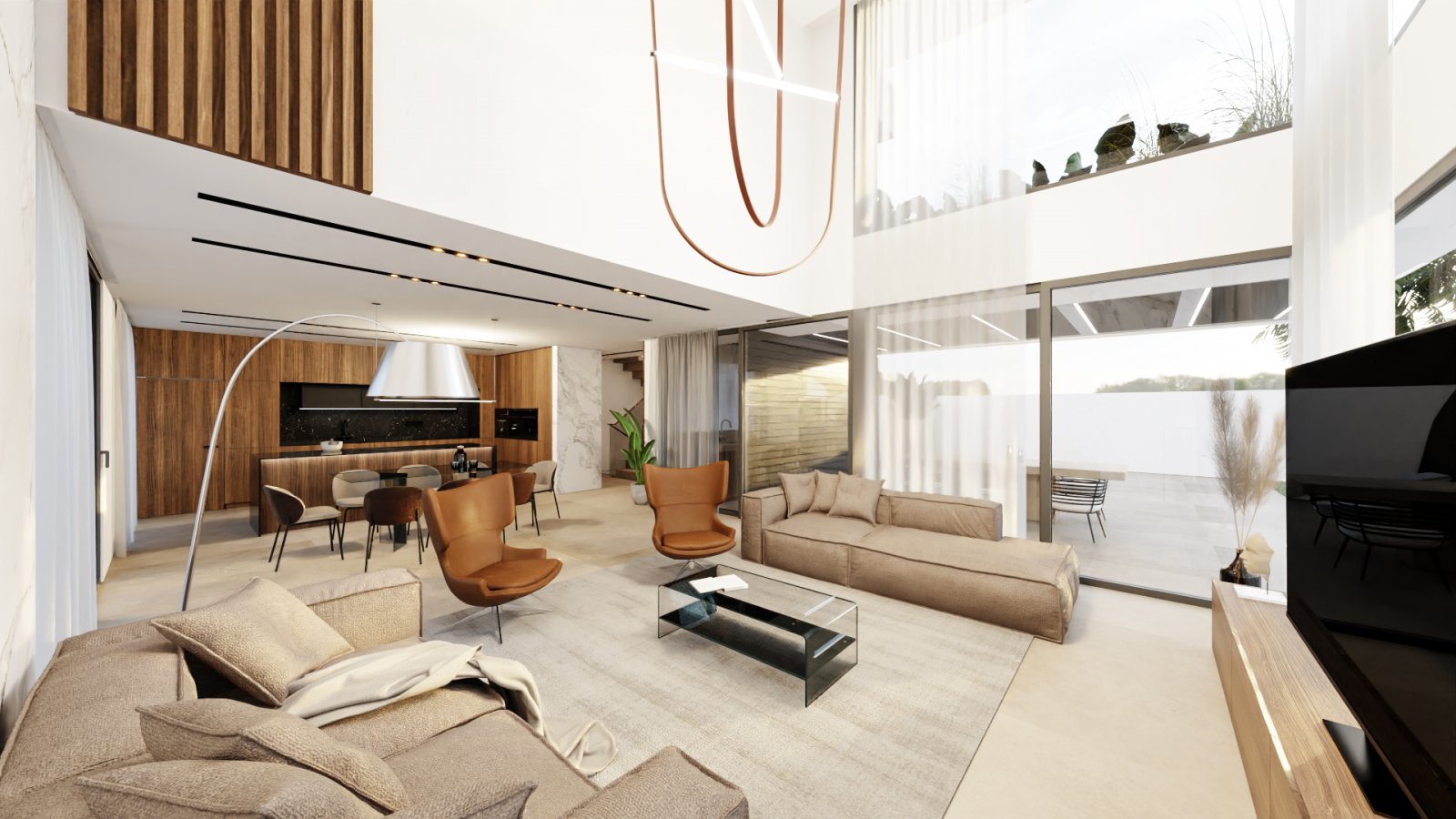 Diese exklusive Villa befindet sich in der charmanten Stadt Orihuela und bietet ein privilegiertes Wohnumfeld nur 1 km vom Meer entfernt. Entworfen f