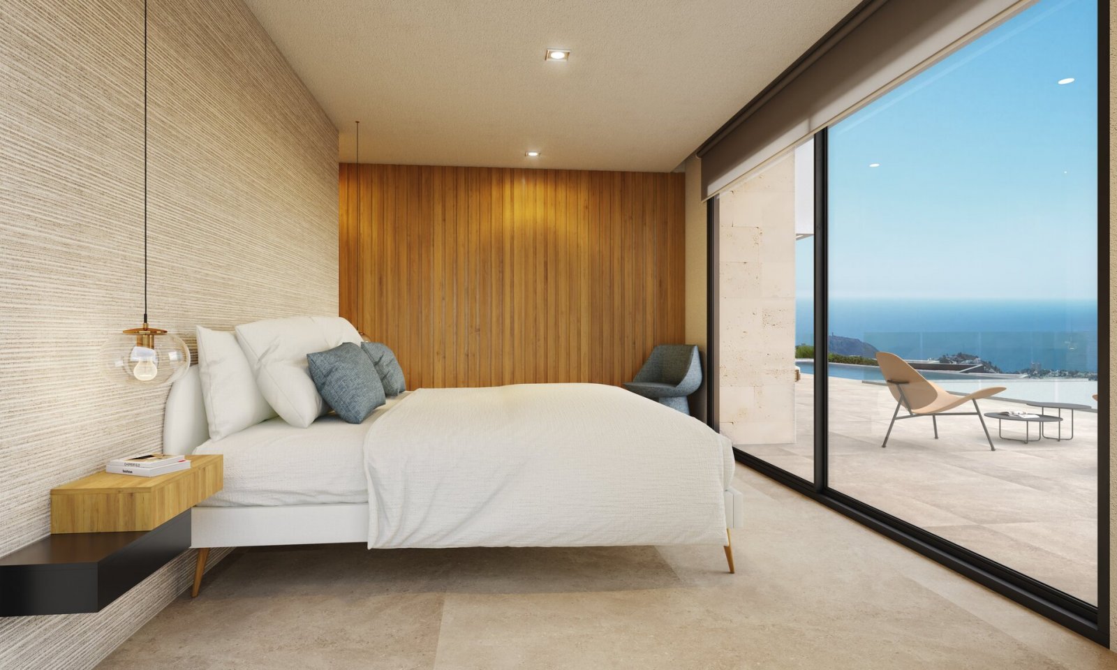  In der exklusiven Gegend von Cumbre del Sol gelegen, bietet diese Villa ein einzigartiges Wohnerlebnis mit Meerblick. Die Immobilie befindet sich nur