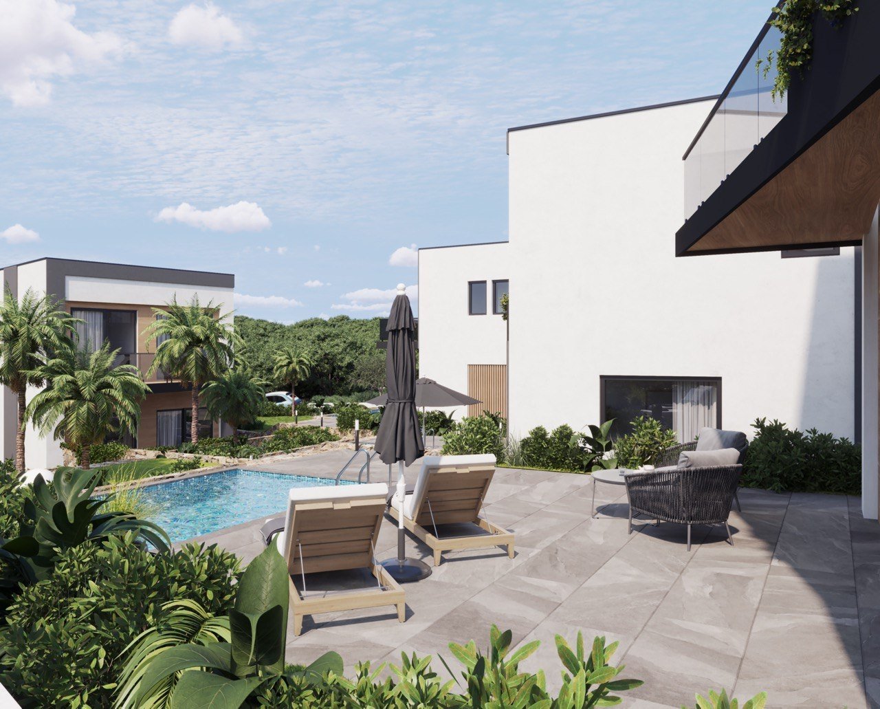 In der charmanten Stadt Finestrat gelegen, bietet dieses exklusive Immobilienangebot zwei unabhängige Häuser, die durch ihr modernes und funktionales