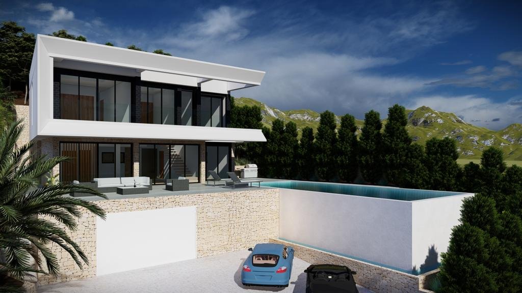 In der exklusiven Gegend von Altea gelegen, bietet diese Villa eine privilegierte Umgebung mit Meerblick. Die Immobilie befindet sich nur 3 km von de