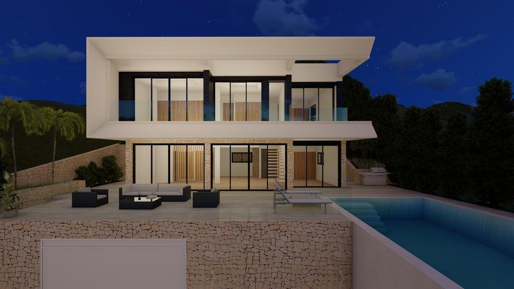In der exklusiven Gegend von Altea gelegen, bietet diese Villa eine privilegierte Umgebung mit Meerblick. Die Immobilie befindet sich nur 3 km von de