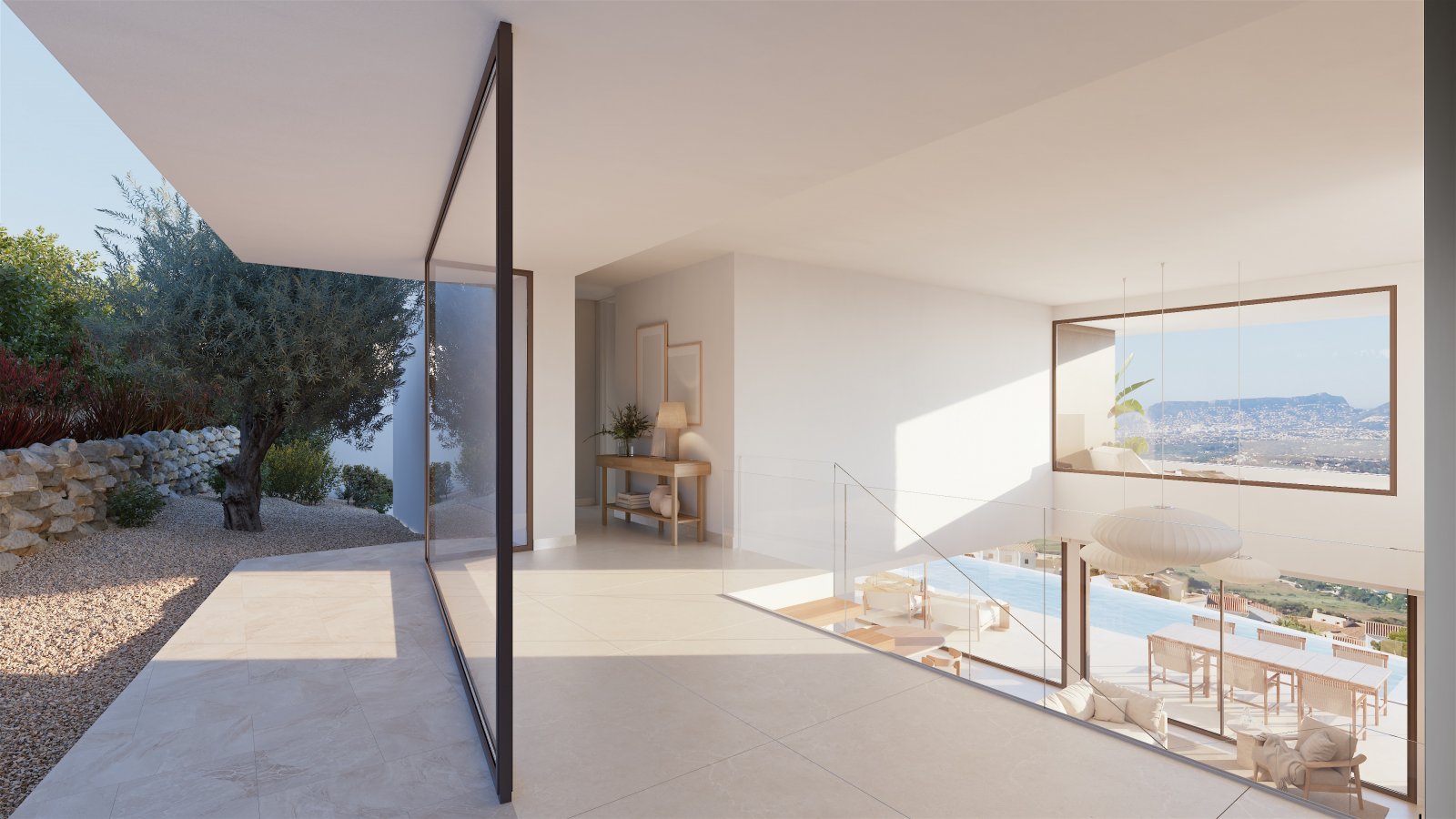 In der exklusiven Gegend von Cumbre del Sol gelegen, bietet diese Villa ein unvergleichliches Wohnerlebnis. Mit Meerblick befindet sich diese Immobil