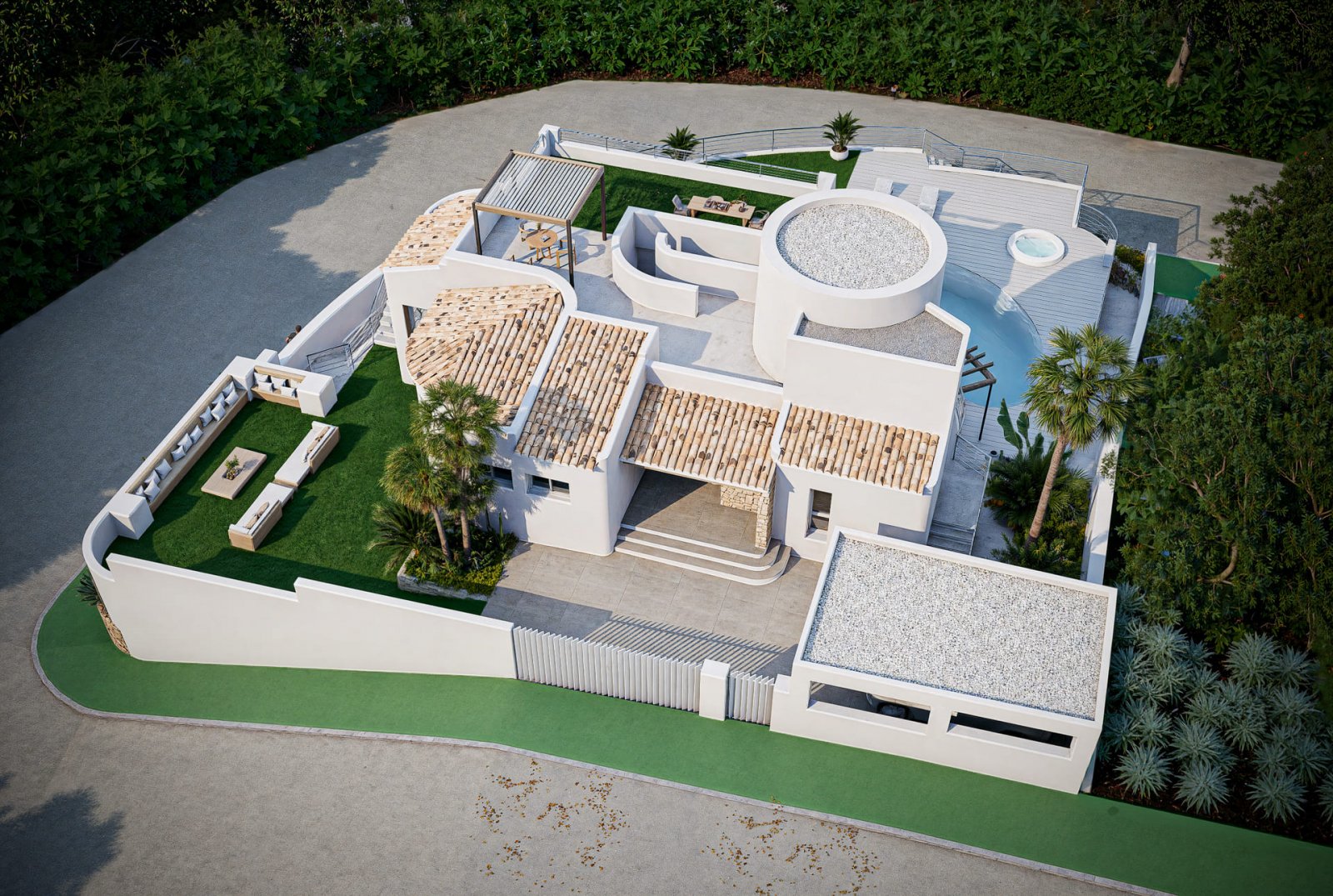  In der exklusiven Gegend von Altea gelegen, bietet diese Villa eine privilegierte Umgebung mit Meerblick, ideal für diejenigen, die ein Zuhause an ei