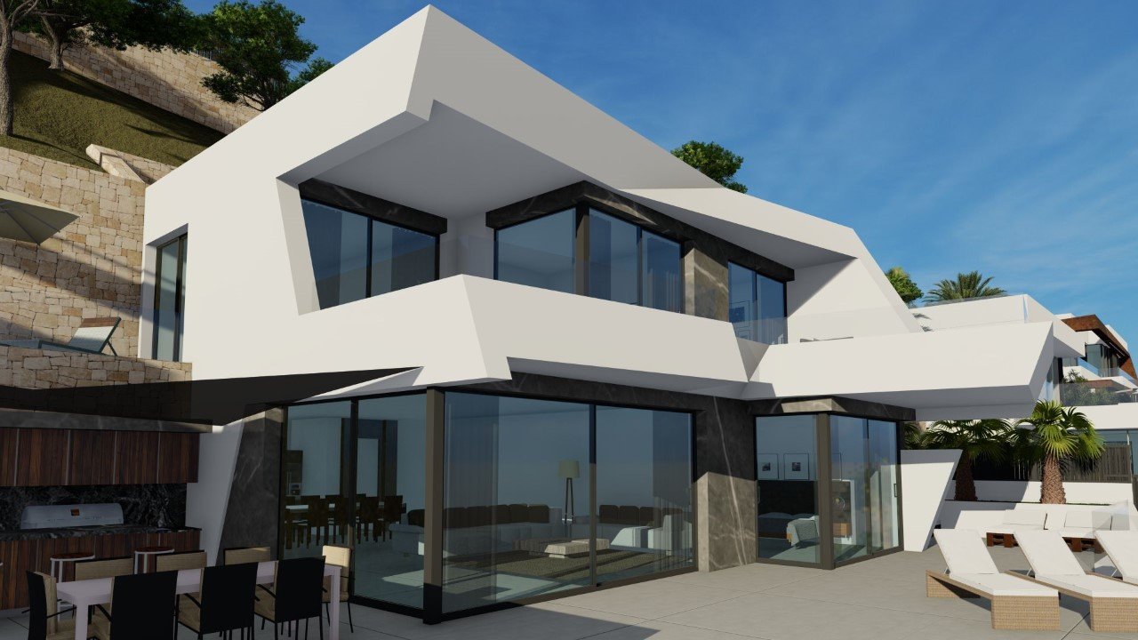 In der schönen Stadt Calpe gelegen, bietet diese Villa ein außergewöhnliches Wohnerlebnis mit Meerblick. Die Immobilie befindet sich nur 1 km vom Mee