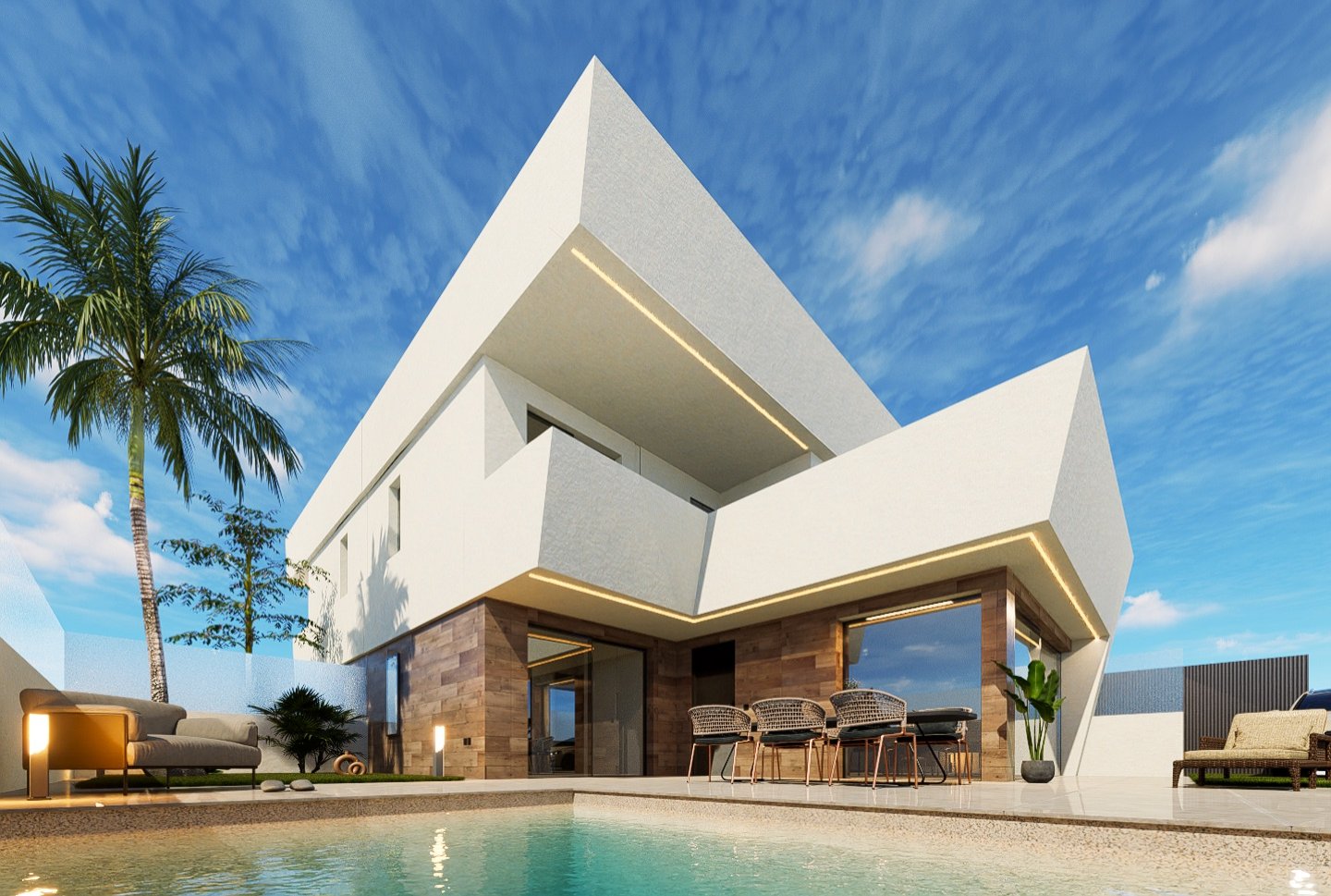 San Pedro del Pinatar:  In der charmanten Ortschaft San Pedro del Pinatar gelegen, präsentiert dieses exklusive Immobilienangebot drei unabhängige Immobilien, die sich durch 