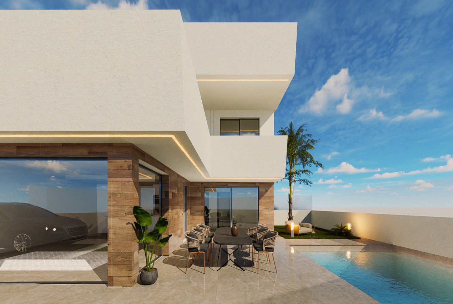 In der charmanten Ortschaft San Pedro del Pinatar gelegen, präsentiert dieses exklusive Immobilienangebot drei unabhängige Immobilien, die sich durch