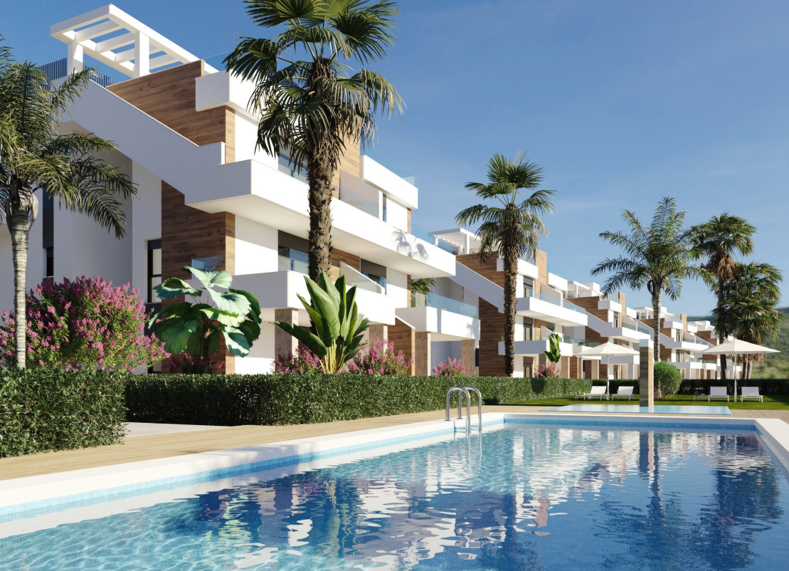Hacienda del Alamo Golf:  In der prestigeträchtigen Umgebung des Hacienda del Álamo Golf gelegen, bietet diese exklusive Wohnanlage eine Auswahl von 26 Immobilien, die darauf  