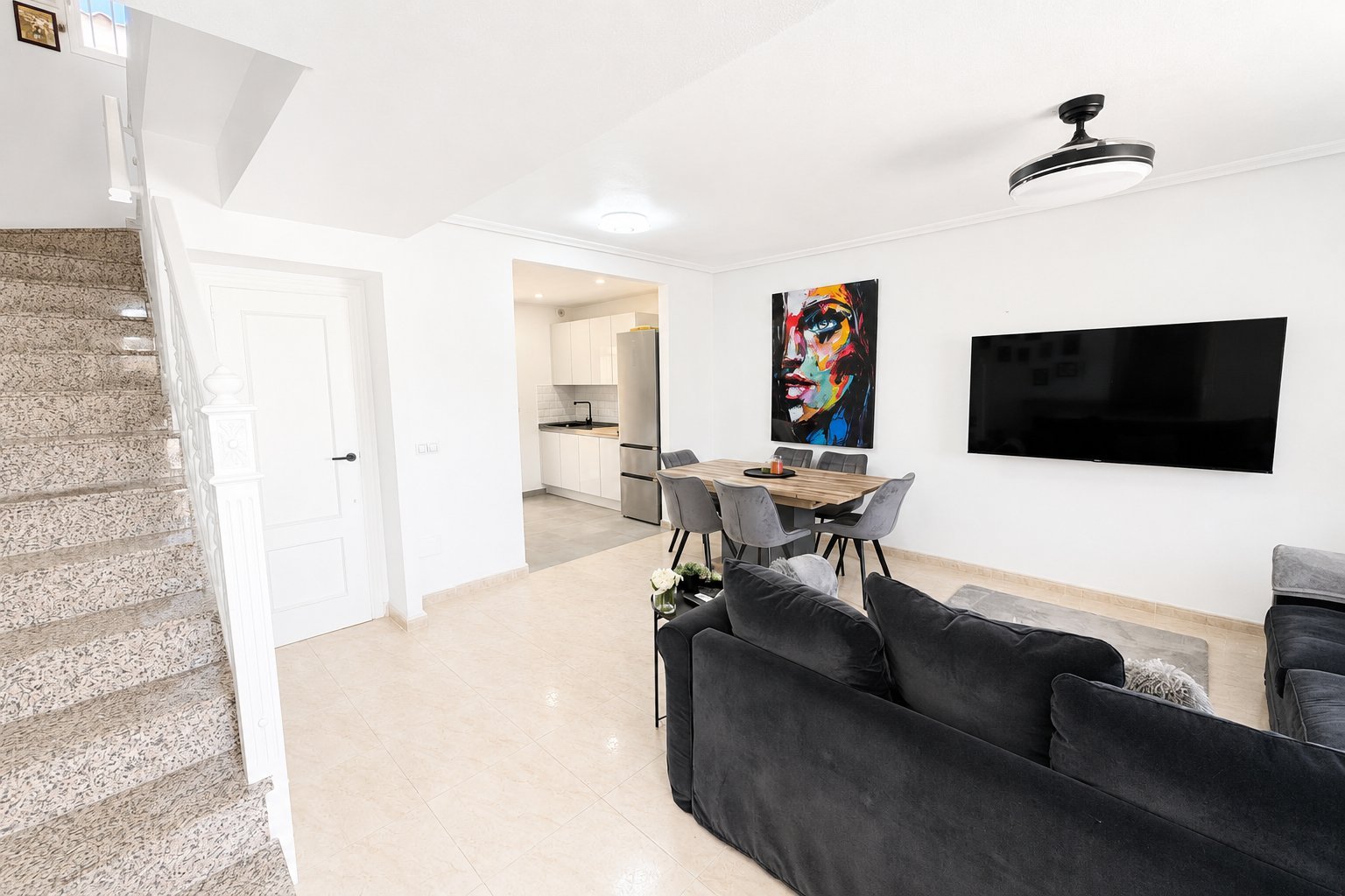   This charming property is tucked away in a lovely cul-de-sac, offering peace and privacy. Distributed over three levels, the home features three spa