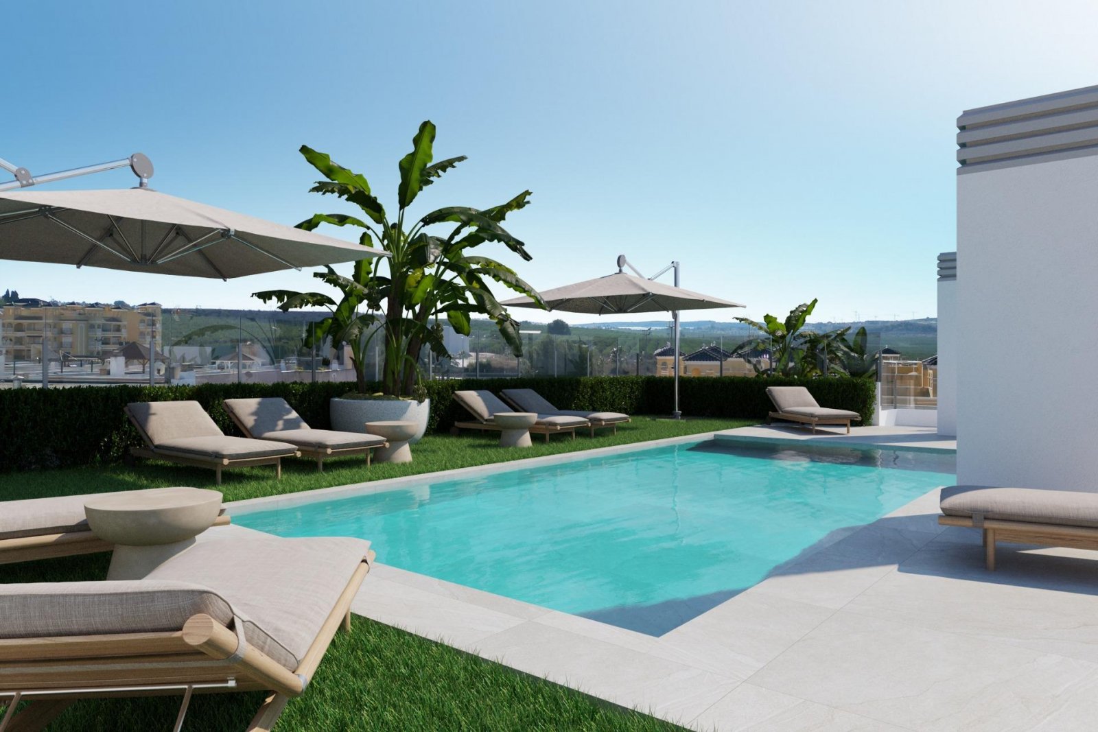 NEU GEBAUTE WOHNUNGEN IN ALGORFA - gemeinschaftliche Sonnenterrasse mit Pool!
Eine neue Wohnanlage mit 41 stilvollen Apartments und Penthäu
