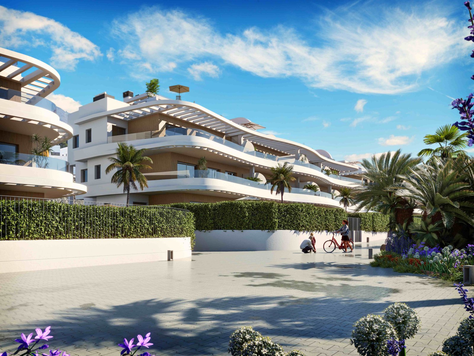 Exklusive Wohnanlage in einer der privilegiertesten Gegenden von Finestrat, nur wenige Minuten von den Stränden von Benidorm entfernt. Dieser Komplex