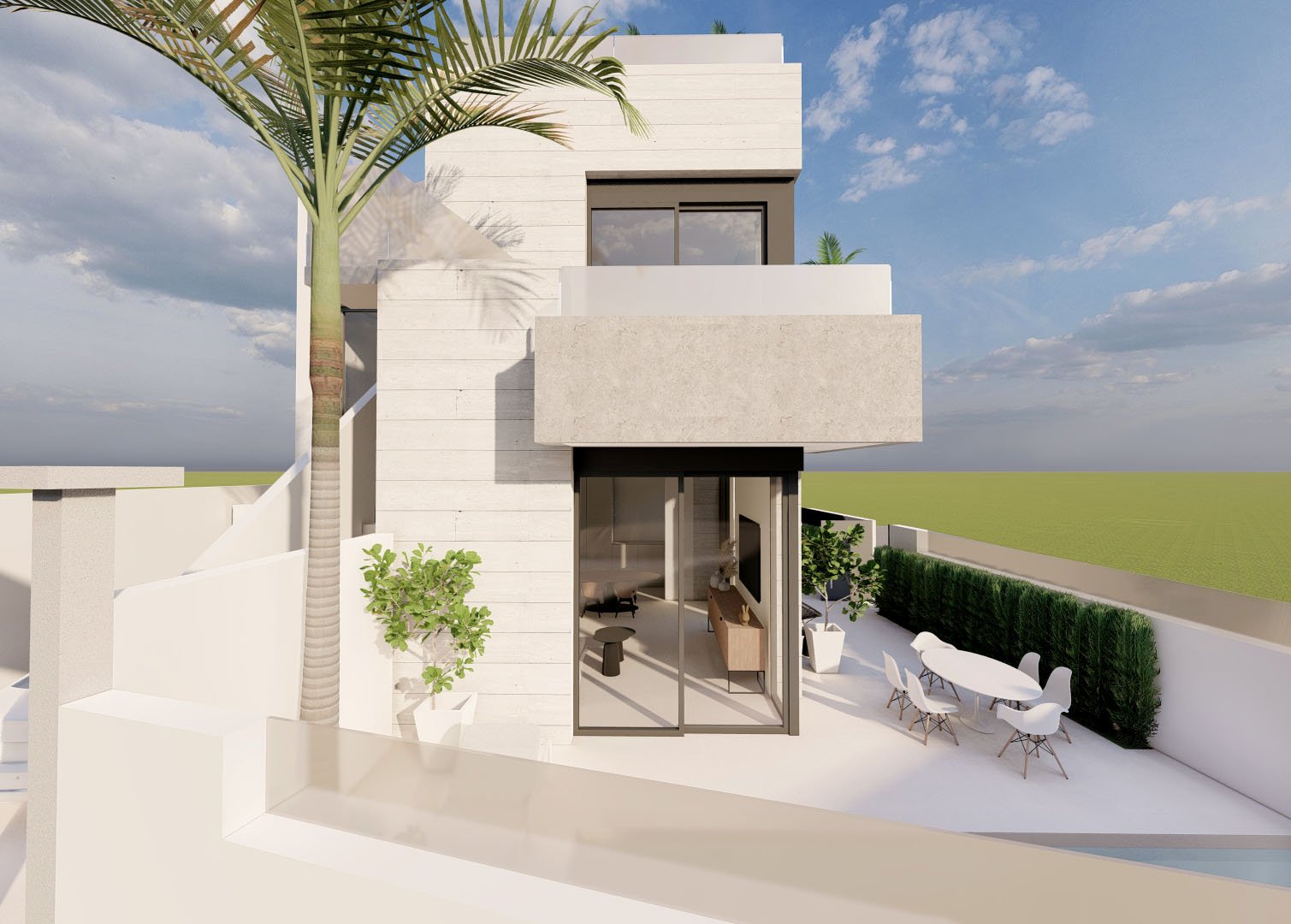  Im charmanten Ort Pilar de la Horadada gelegen, bietet diese Wohnanlage ein einzigartiges Wohnerlebnis an der Costa Blanca. Mit nur zwei exklusiven B