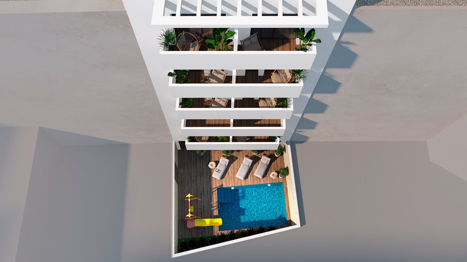 In der schönen Stadt Torrevieja gelegen, bietet dieser Wohnkomplex eine Auswahl von 10 exklusiven Immobilien, darunter Apartments, Erdgeschosse und P