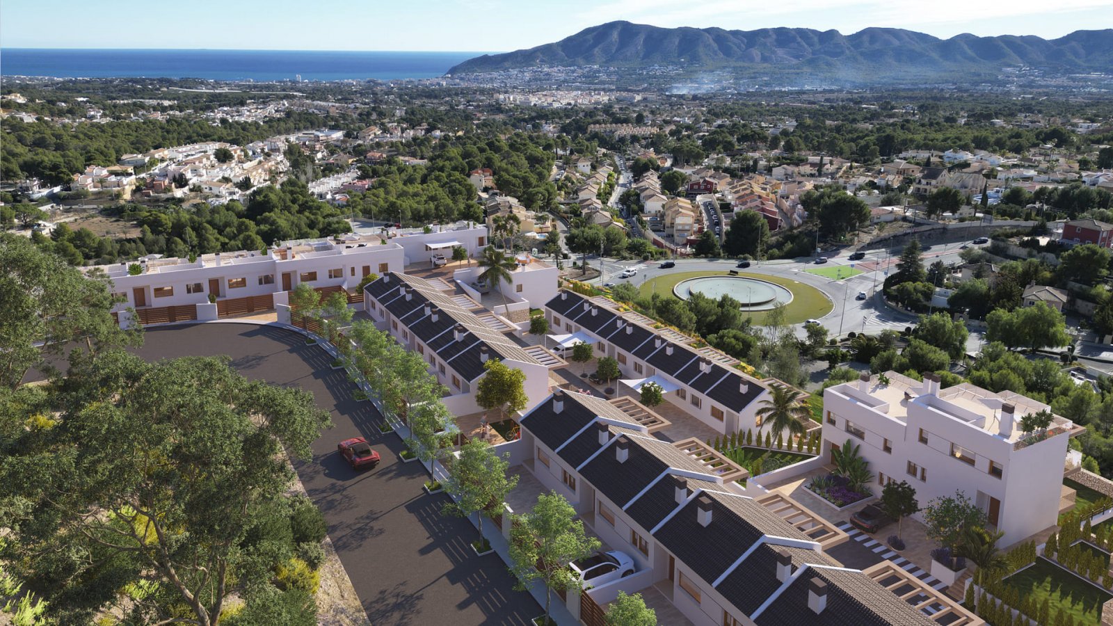 La Nucía:  In der charmanten Stadt La Nucia gelegen, bietet diese exklusive Sammlung von 28 Immobilien eine einzigartige Wohnumgebung mit Meerblick. Das Angebot 