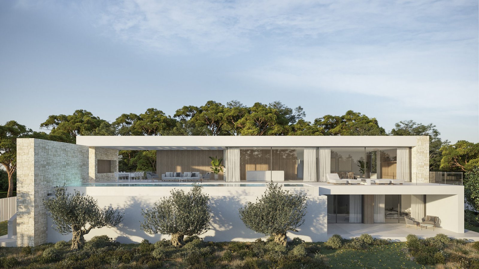 In der charmanten Stadt Teulada gelegen, bietet diese exklusive Villa eine privilegierte Umgebung für diejenigen, die ein Traumhaus suchen. Nur 0,9 k