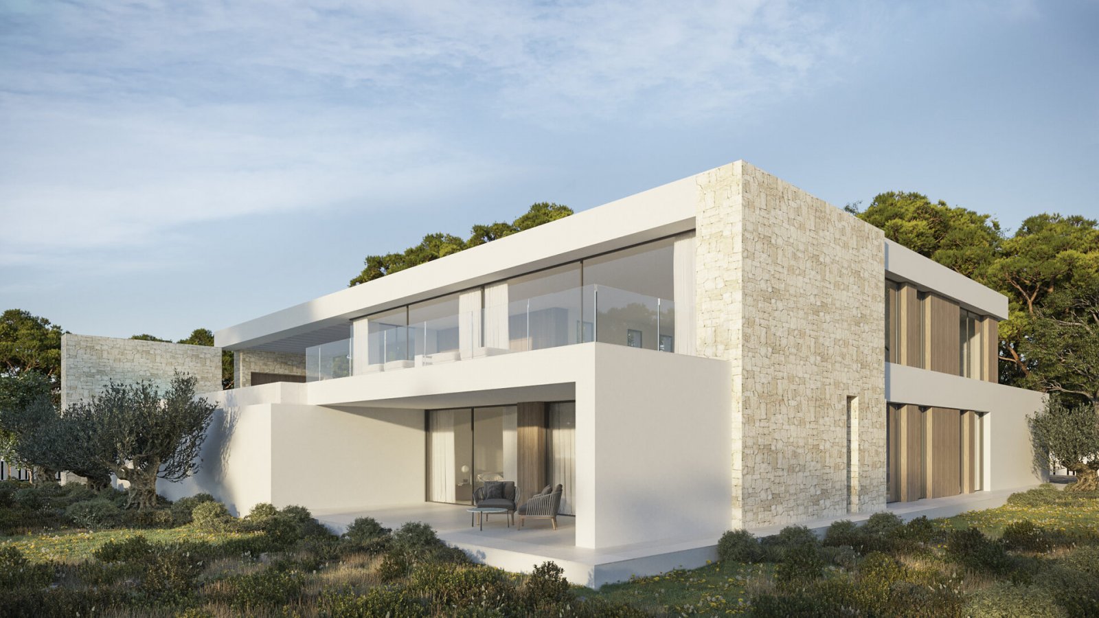 In der charmanten Stadt Teulada gelegen, bietet diese exklusive Villa eine privilegierte Umgebung für diejenigen, die ein Traumhaus suchen. Nur 0,9 k