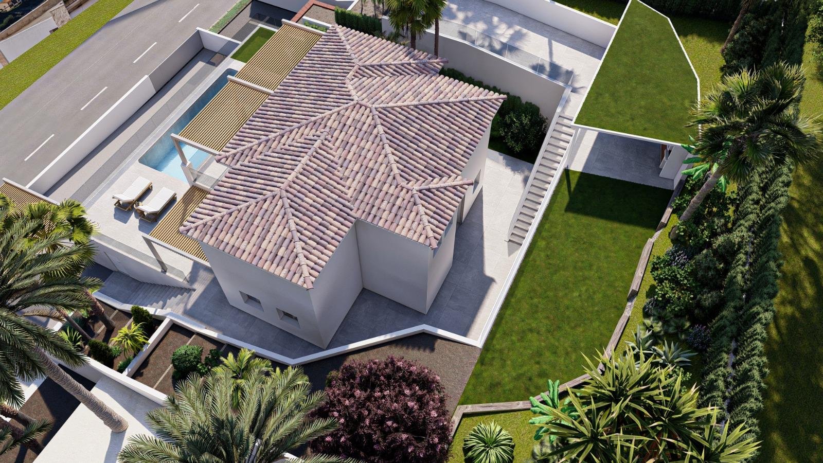 In der schönen Ortschaft Altea gelegen, bietet diese exklusive Villa ein einzigartiges Wohnerlebnis mit beeindruckendem Meerblick. Entworfen für diej