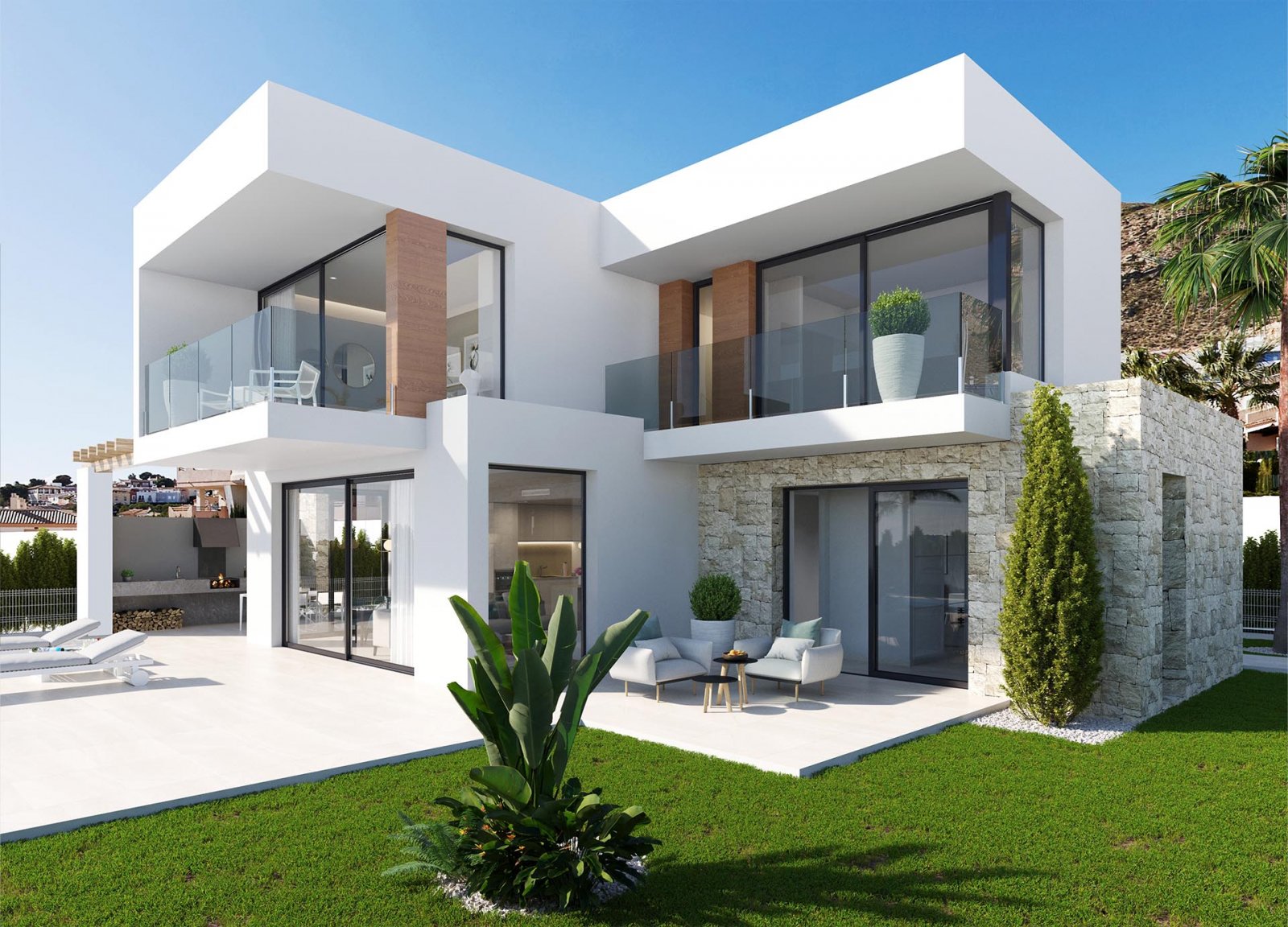 In der charmanten Ortschaft Finestrat gelegen, bietet diese exklusive Sammlung von 15 Immobilien eine privilegierte Umgebung mit Meerblick. Die verfü