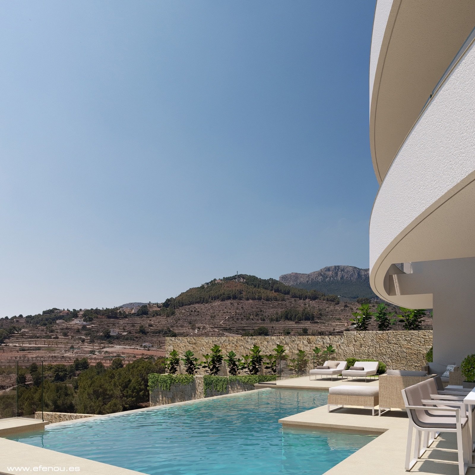  Diese Villa in der schönen Stadt Calpe bietet ein außergewöhnliches Wohnerlebnis mit Meerblick. Die Immobilie befindet sich nur 20 km vom Flughafen e