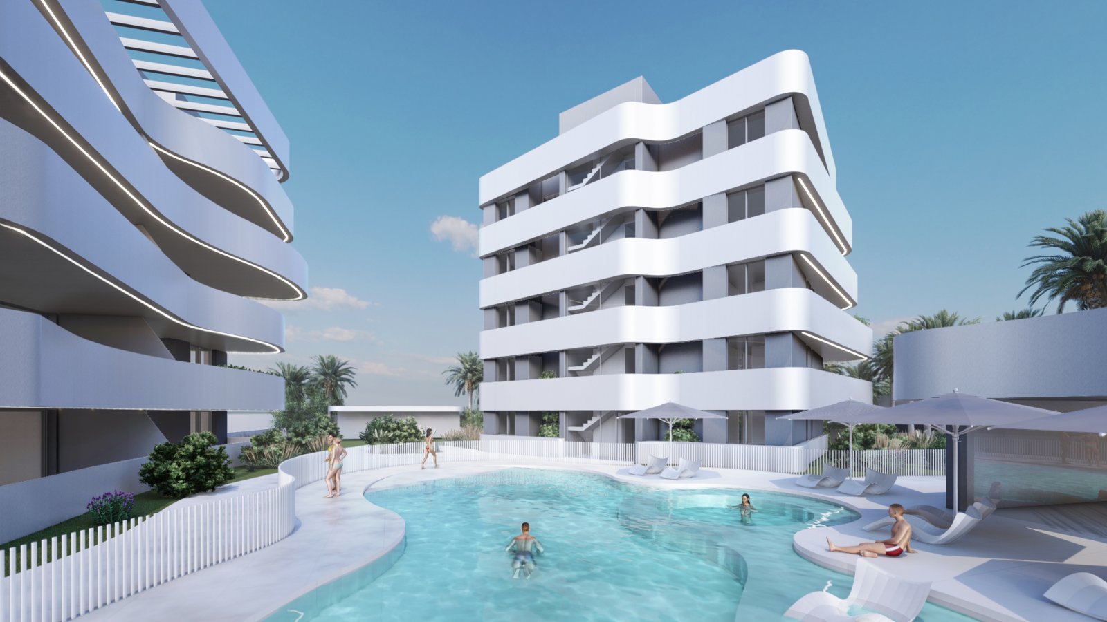 In der charmanten Stadt Guardamar del Segura gelegen, bietet diese exklusive Wohnresidenz eine Auswahl von 26 Immobilien, darunter Apartments, Erdges